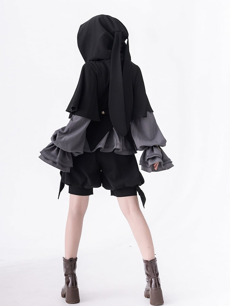 Schwarze Fashion Shorts Ouji Knickerbocker