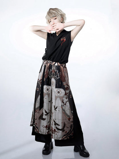 ナイトコマンド刺繍トップ