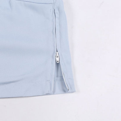 Blue Little Chicken Sailor Collar Top