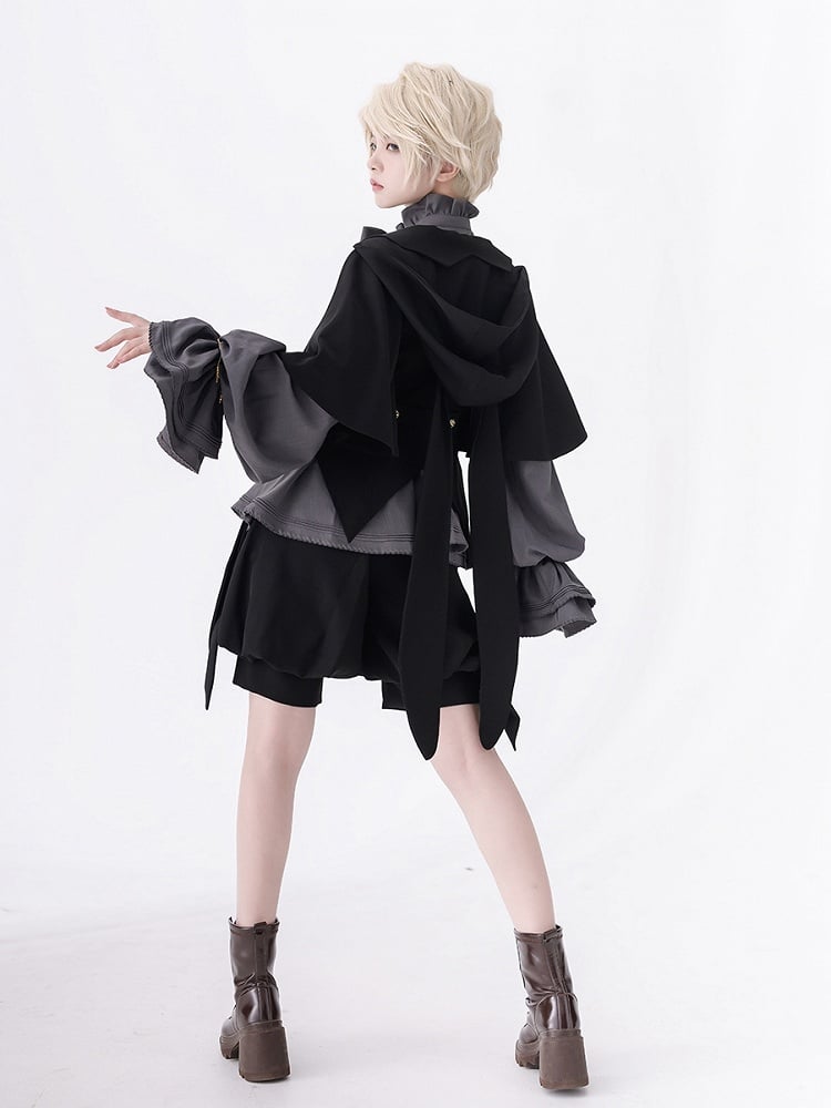 Schwarze Fashion Shorts Ouji Knickerbocker