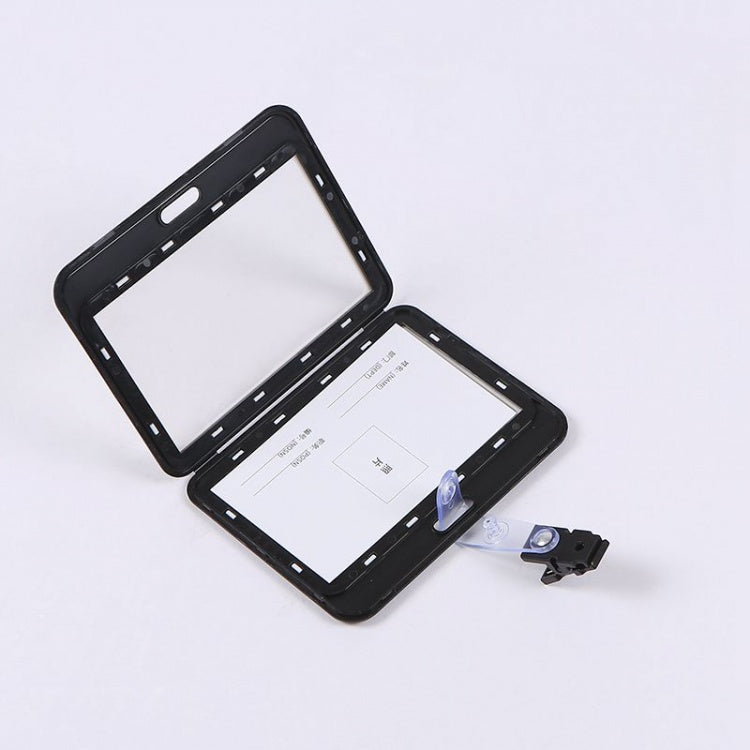 黒の名札バッジ