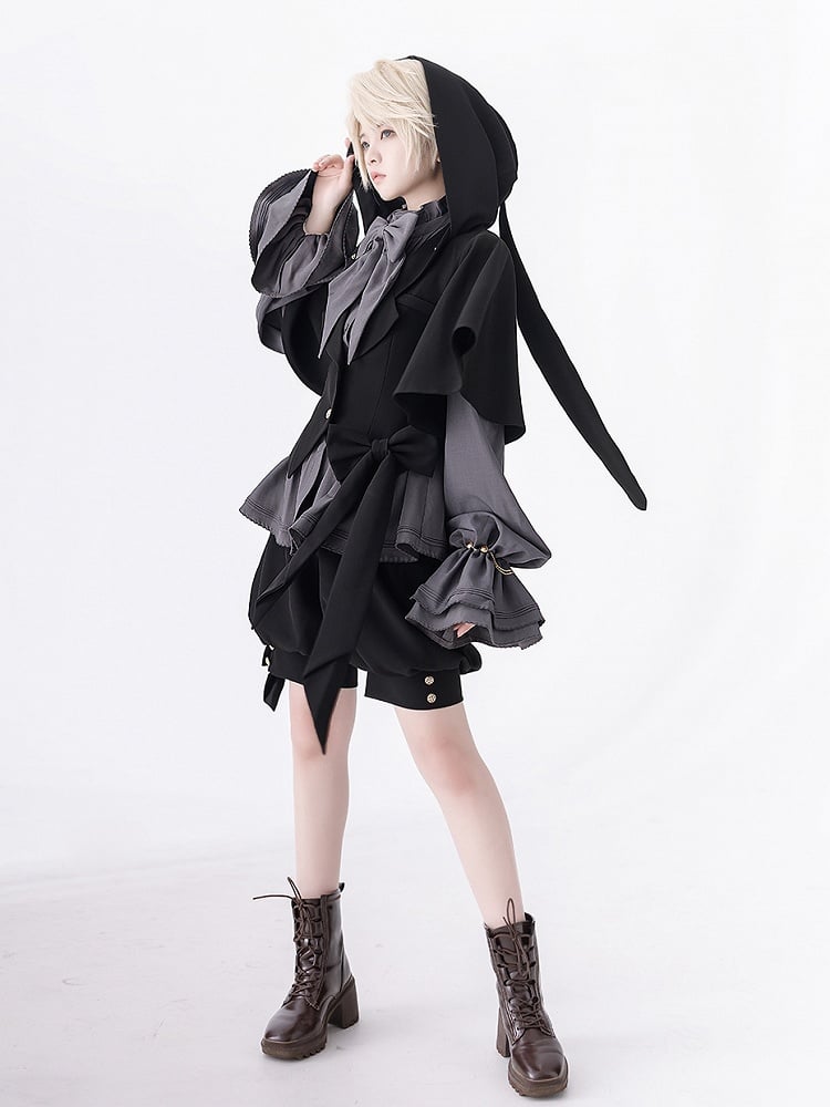 Schwarze Fashion Shorts Ouji Knickerbocker