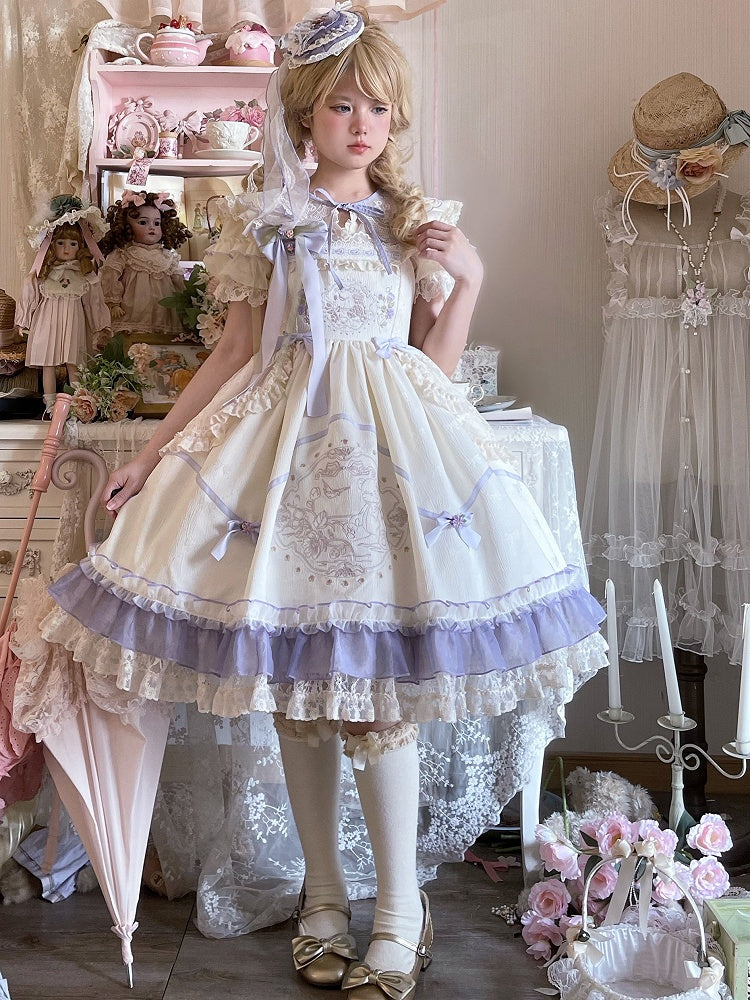 Mini Grün / Lolita Hut Lila