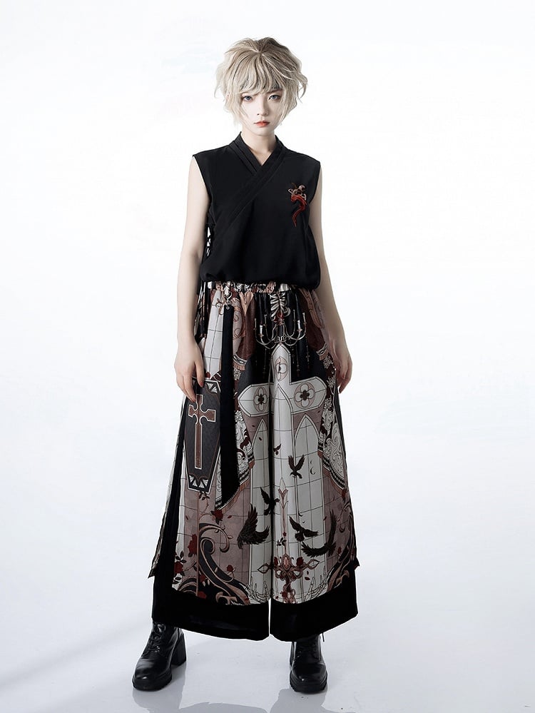 ナイトコマンド刺繍トップ