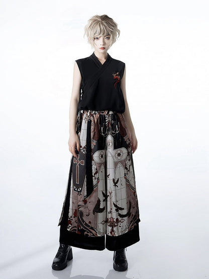 ナイトコマンド刺繍トップ