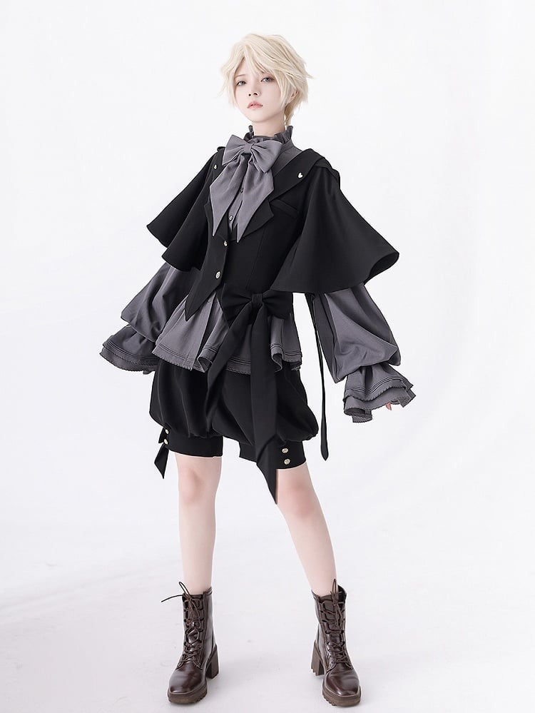 Schwarze Fashion Shorts Ouji Knickerbocker