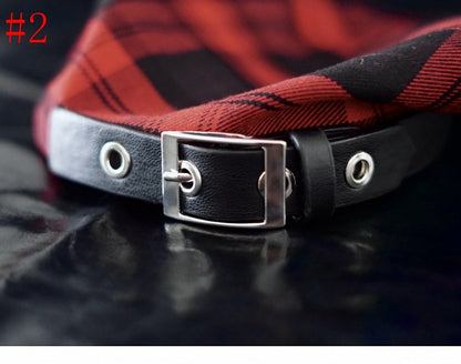 Schalmuster Handgefertigt Und Kariert Rot Dreieck KC Schwarz