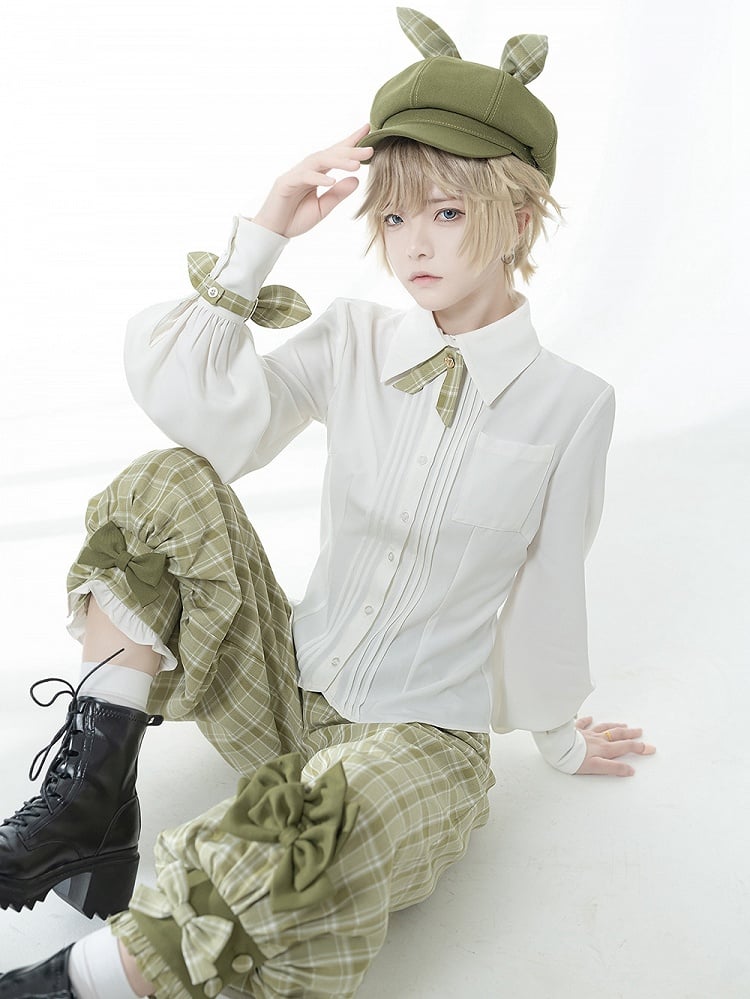 Ouji Lolita Shirt White Secret Morning Post - Princess Chronicles
