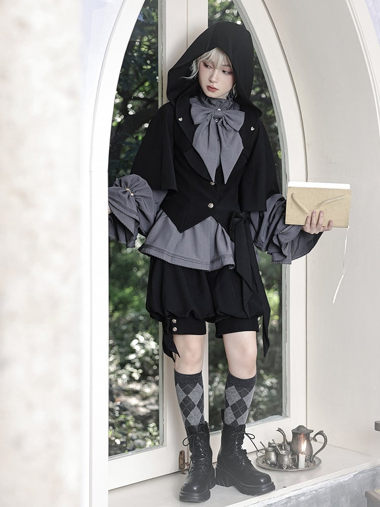 Schwarze Fashion Shorts Ouji Knickerbocker