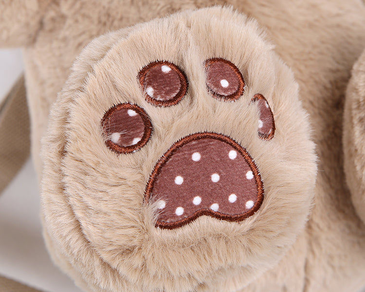 ストロベリーバッグベア ホワイト/ブラック/コーヒー/ピンクのぬいぐるみ