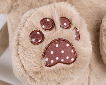 ストロベリーバッグベア ホワイト/ブラック/コーヒー/ピンクのぬいぐるみ