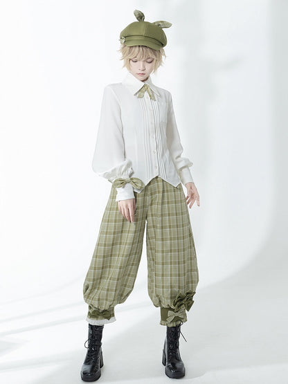 Ouji Lolita Shirt White Secret Morning Post - Princess Chronicles