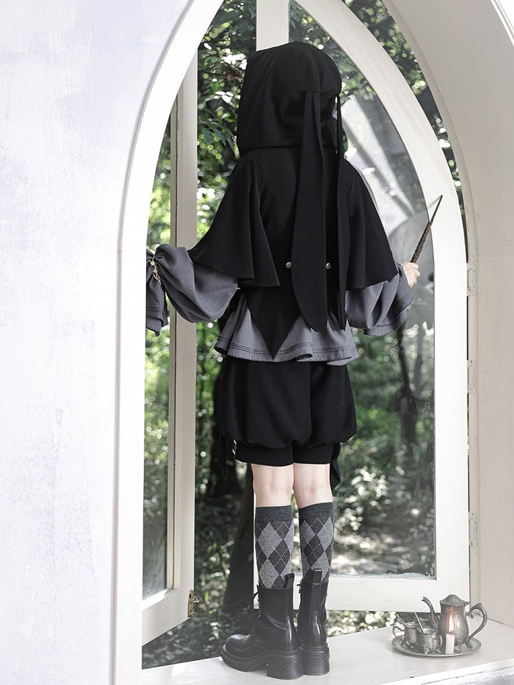Schwarze Fashion Shorts Ouji Knickerbocker
