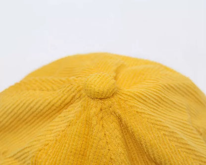 Corduroy Yellow Hat
