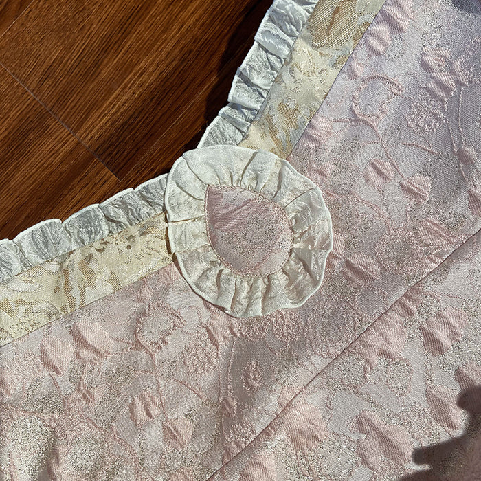 Pink Tassel Bolero Robes Jacquard