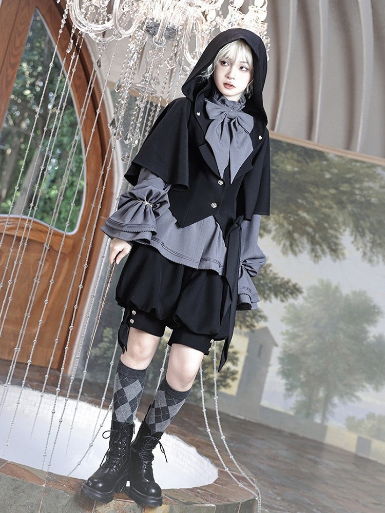 Schwarze Fashion Shorts Ouji Knickerbocker