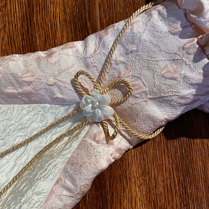 Pink Tassel Bolero Robes Jacquard