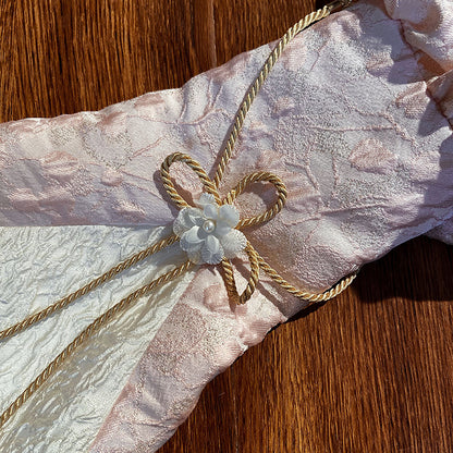 Pink Tassel Bolero Robes Jacquard