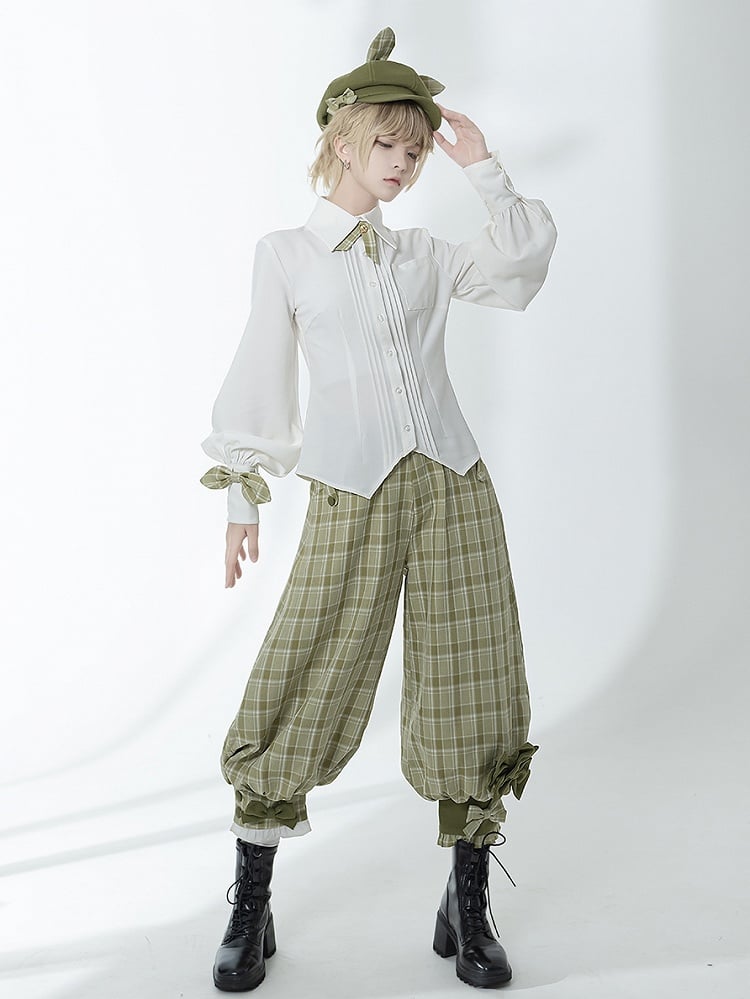 Ouji Lolita Shirt White Secret Morning Post - Princess Chronicles
