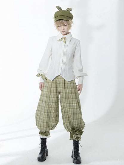 Ouji Lolita Shirt White Secret Morning Post - Princess Chronicles