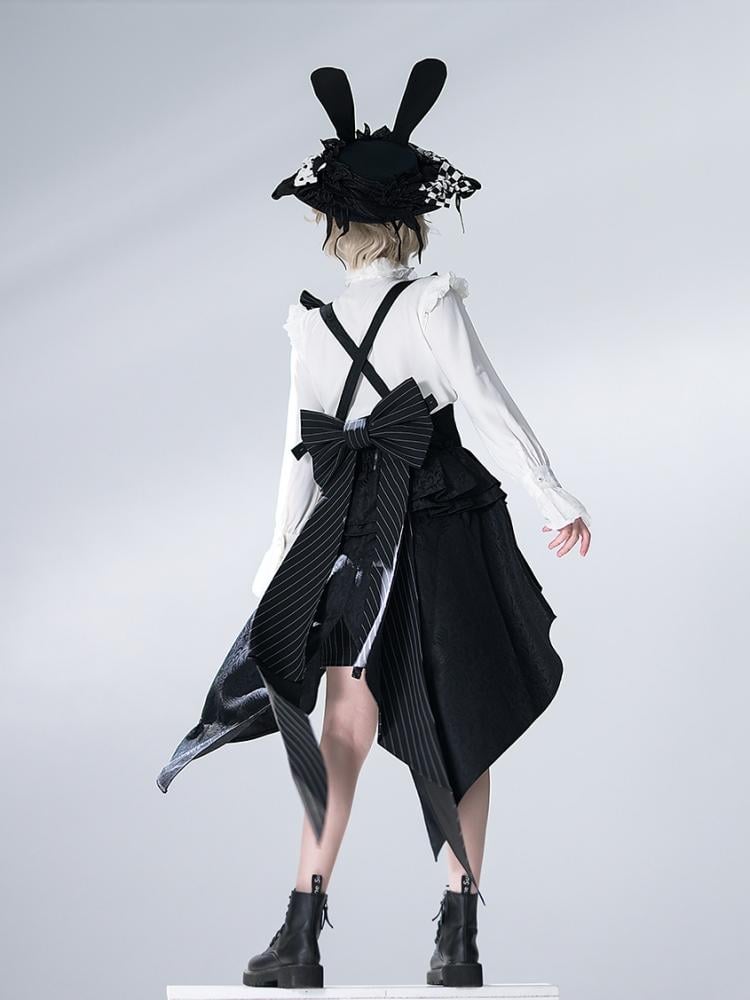 Bunny Theater – Weißes Ouji-Langarmhemd