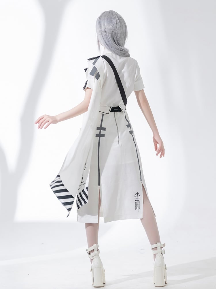 サイバーパンク バックルストラップクロージャーケープ