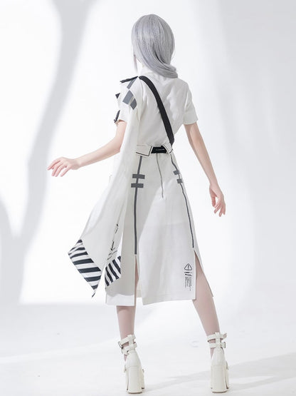 サイバーパンク バックルストラップクロージャーケープ