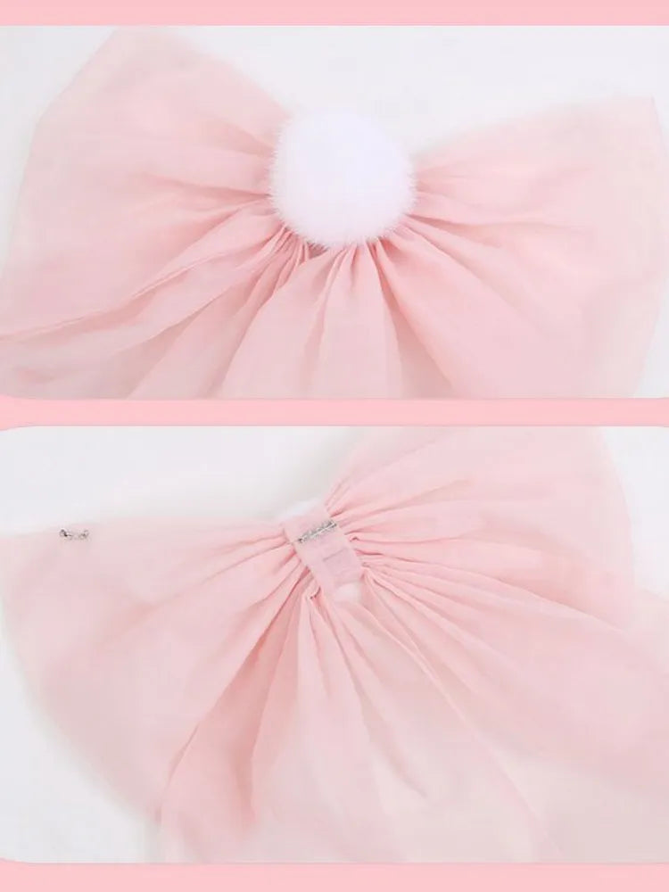 Schleifenschleppe Blau/Rosa