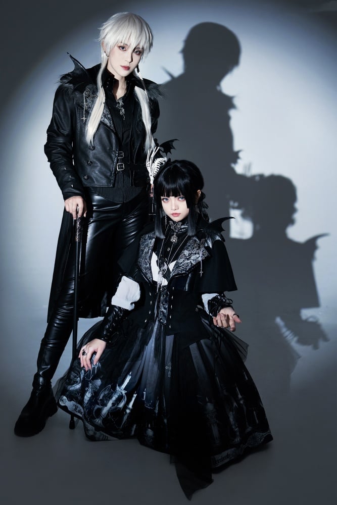 ドラゴンズブレス ブラックフェイクファーカラー PUレザートレンチコート