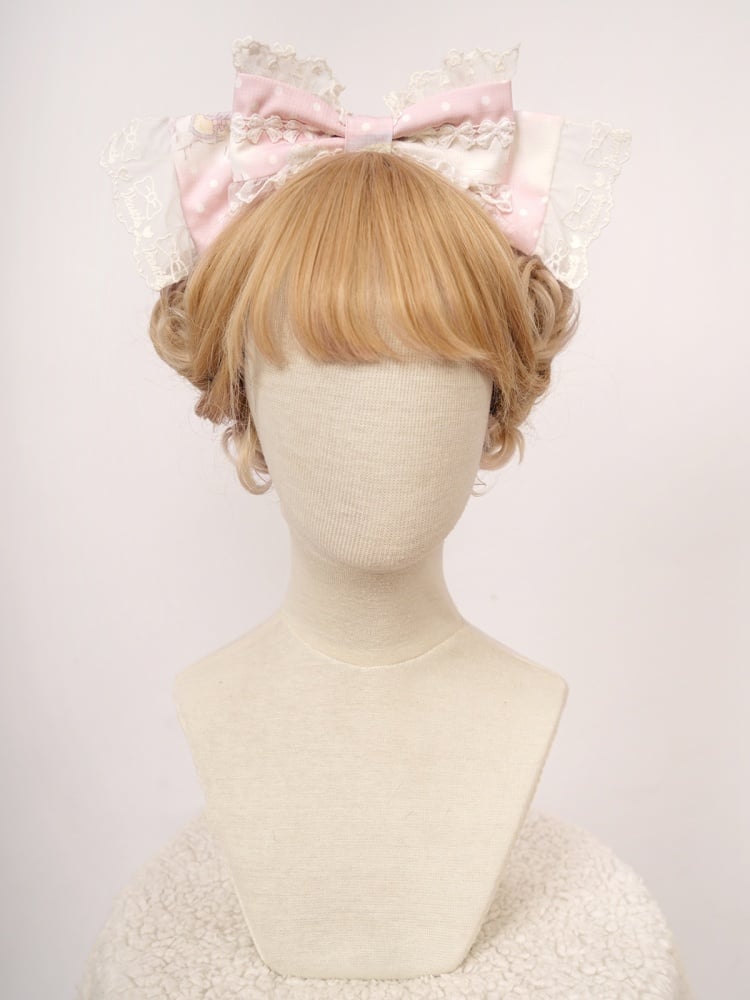 ピンク/パープルの蝶結びKC