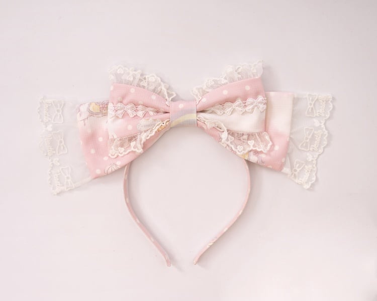 ピンク/パープルの蝶結びKC