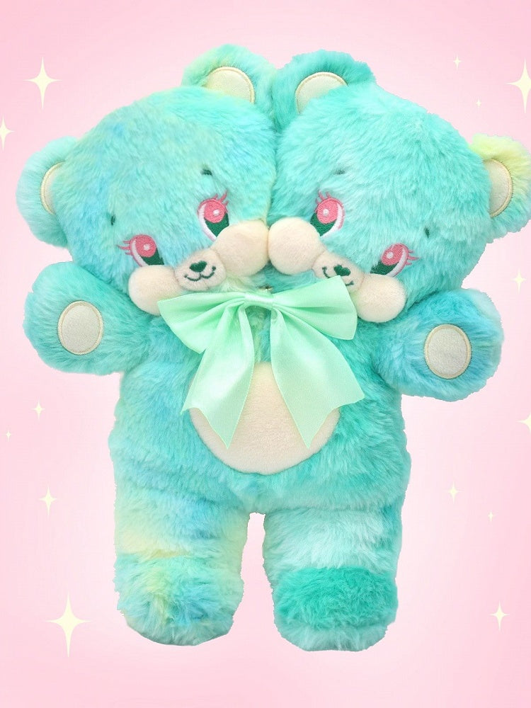 Two Doll Bear Mint Headed Plush Crossbody