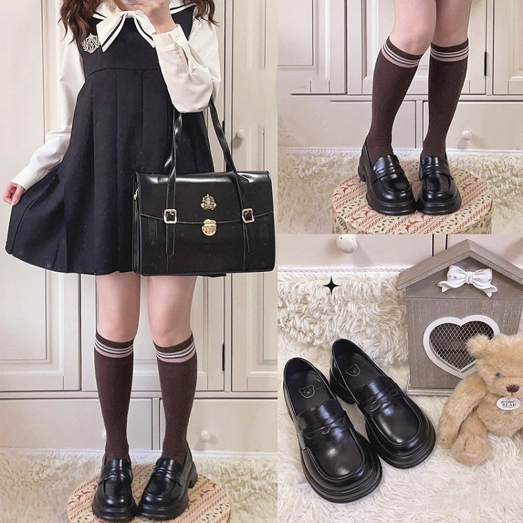 Toe JK Round Slipons Noirs