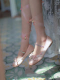 Ribbons Pink with Clearance-Size Design 43 Satin Butterflies Ballerina Roses Flats