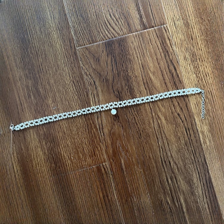 White Beaded Necklace