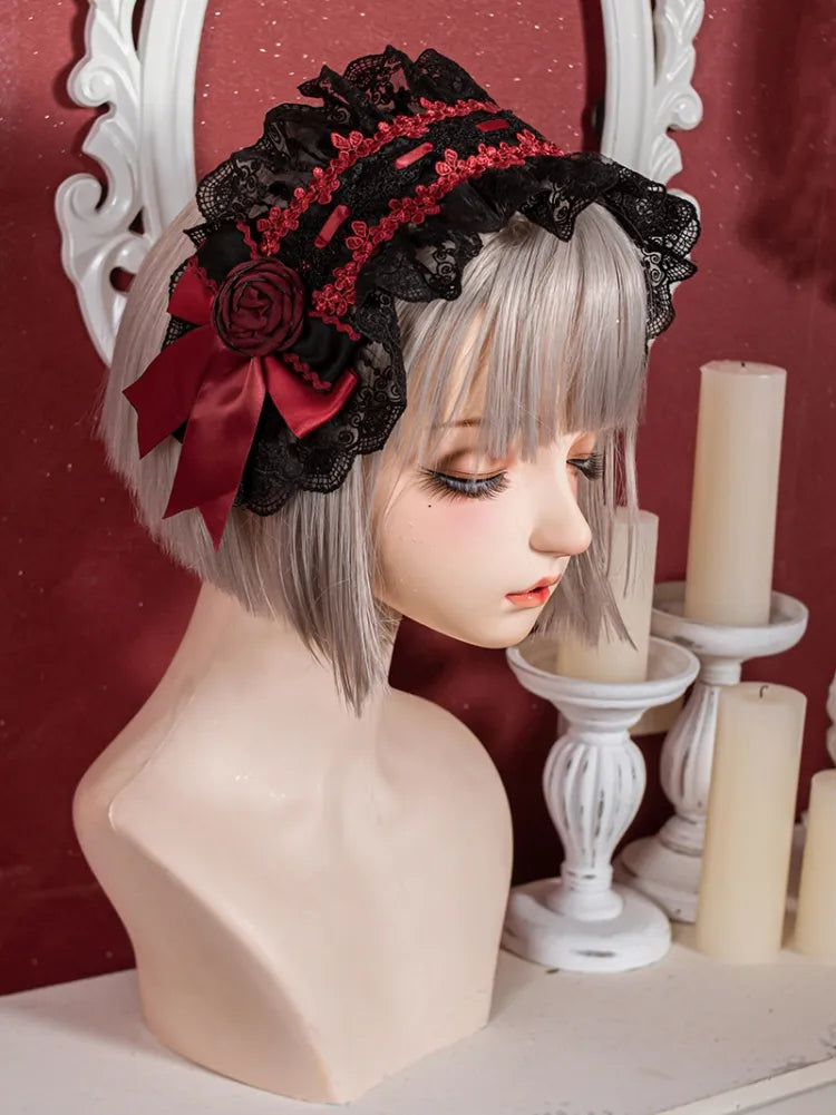 Black and Red Hairband