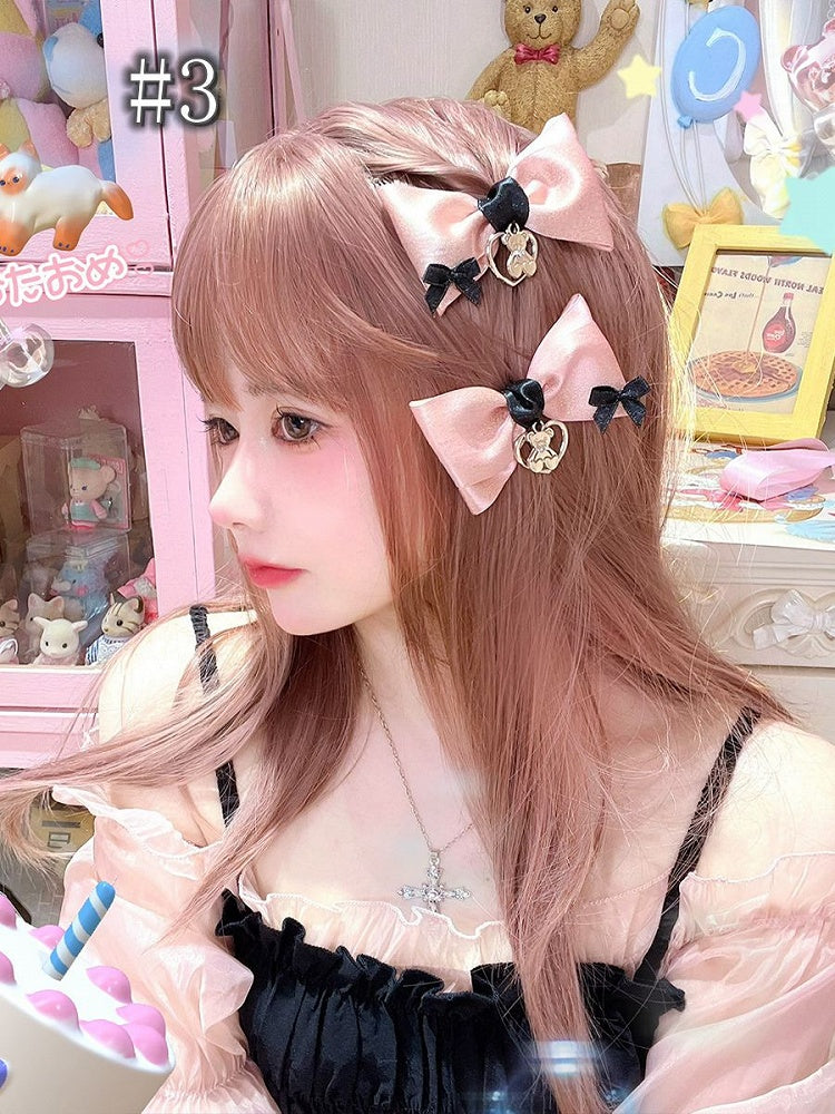 Hairclip Bowknot Sweetheart Bear