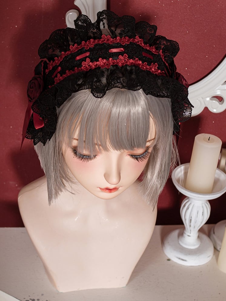 Black Hairband Red and