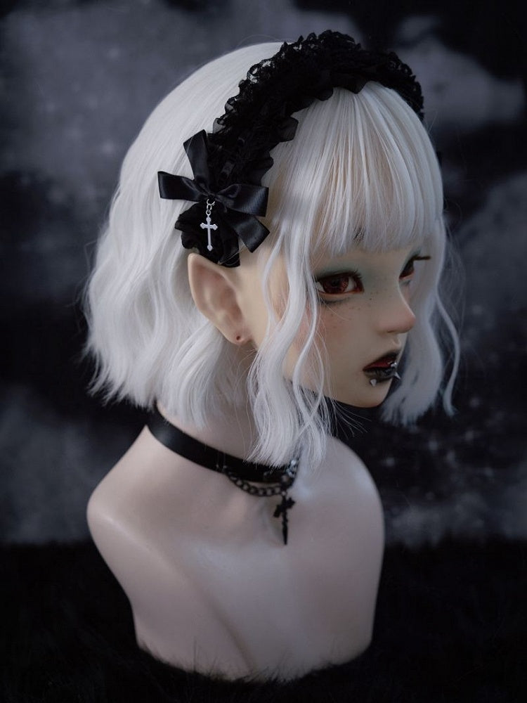 Lace Black Design Cross KC Ruffle