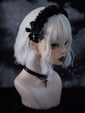 Lace Black Design Cross KC Ruffle