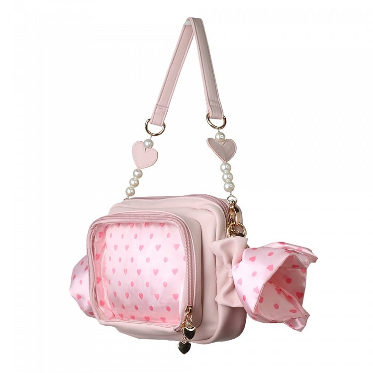 Muster Schwarz/Pink Candy Polk-dot Sweetheart Tasche Ita und