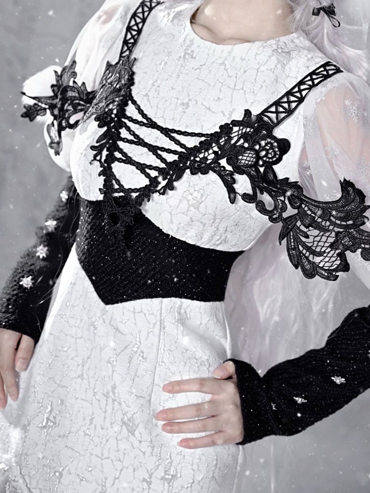 ゴシッククリスマススノーフレークマーメイドプラッシュスカート