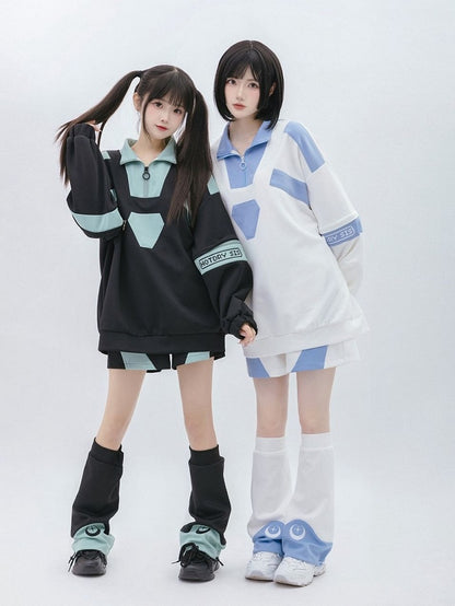 ホワイトブルーカイワイショーツテンシライト