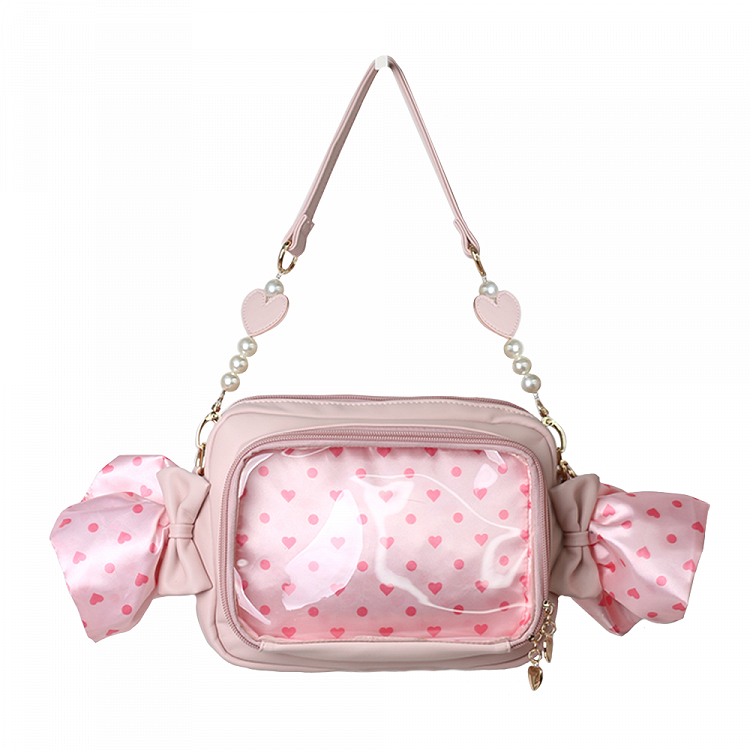 Muster Schwarz/Pink Candy Polk-dot Sweetheart Tasche Ita und