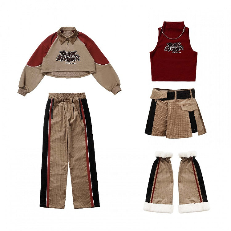 Limitierter Cord und braun-schwarzer Skort Time Trend